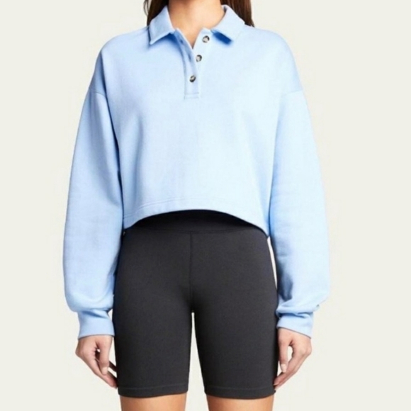 ALO Yoga polo henley pullover sweatshirt 💙 - Picture 3 of 10